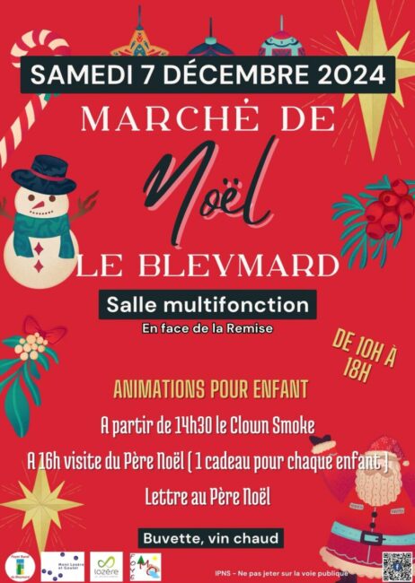 Image 0 : MARCHÉ DE NOËL AU BLEYMARD