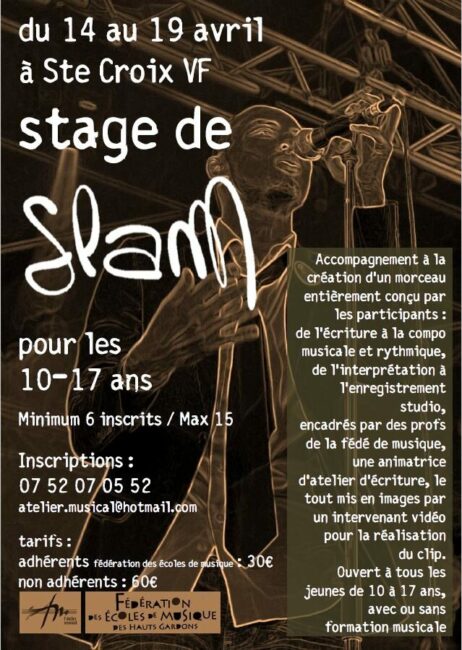 Image 1 : STAGE DE SLAM